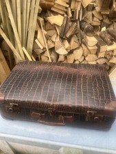 Antique Crocodile Skin Leather