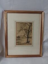 Grasmere Lake District Framed Original Picture  Etching Drawing George H Downing