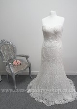 Maggie Sottero ''Lottie'' ivory crochet wedding dress UK 14