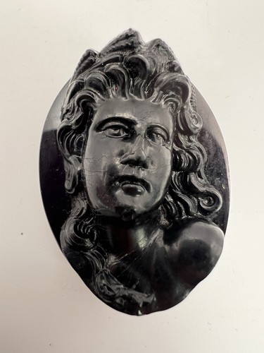 Vintage black glass - black,