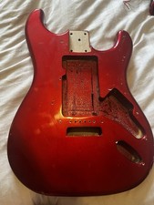 candy apple red stratocaster body