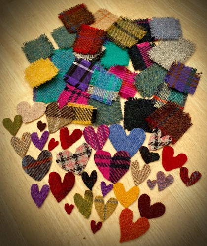 Harris tweed fabric - tweed, craft