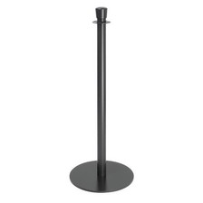 Bolero Flat Base Barrier Post Black (Set 2)