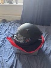 Black Nitro Motorbike Helmet. Size Large Used Once In Excellent Condition