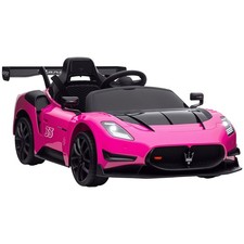 AIYAPLAY Maserati GT2 Licensed 12V Electric Ride on Car w/ Remote, Pink