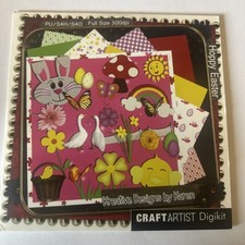 Hoppy Easter- Serif Craft Artist Kreative Designs by Karen digikit CD Rom