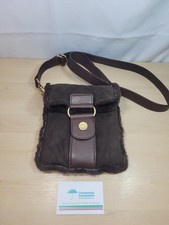 UGG Cross Body Bag Brown Shearling Lined
