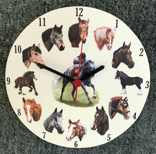 Horse lovers clock - horse,