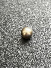 Loose Tahitian Rikitea Round Pearl - Grey - 10mm - fully drilled (0.8mm)