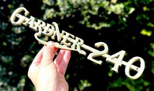 Gardner 240 Engine Badge Sign