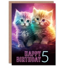 5th birthday greeting card - 5th,