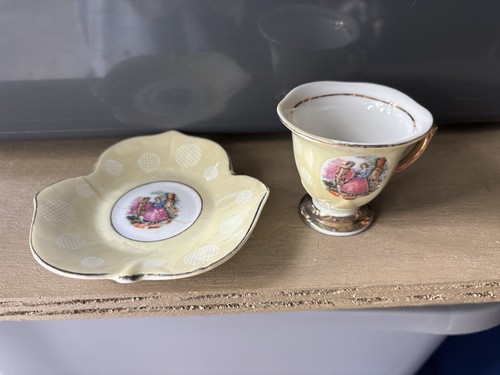 Vintage porcelain tea cup - porcelain,