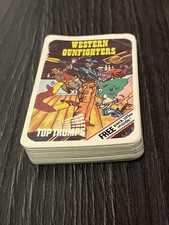 Rare Western Gunfighters Top Trumps 1979 Cowboy Full 32 Card Set 1970s No Box