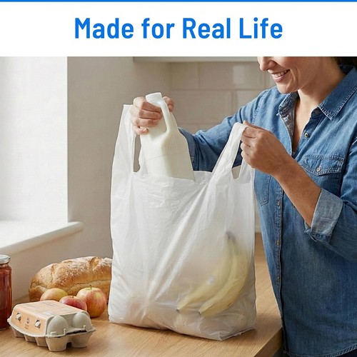 Large vest carrier bags - large,