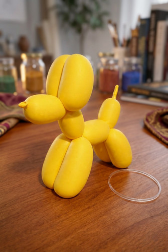 Standing balloon dog sculpture - standing,
