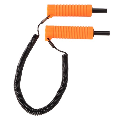 Retractable ice picks - :(orange)retractable,