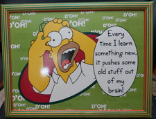 Vintage Homer Simpson Laptop Cushioned Tray