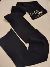 Mens,Long,Black,Plain Knit Scarf .Straight Edge.From Kurtz.Good Condition.