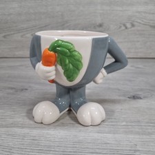 Six Flags Half of Bugs Bunny Cup Mug (Whats up Doc?) Loony Toons Warner Bros