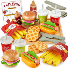 BUYGER Wooden Play Fast Food