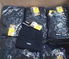 Wholesale Men Gents Thermal Hat Insulation Lined Winter Beanie Hat Black Job Lot