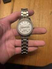 Silver Gold Rotary Watch Women
