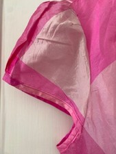 Dosa Wrap Style Sleeveless Dress In Pink Silk TARTAN SO RARE size THREE