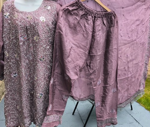 Mauve salwar kameez frock - salwar,