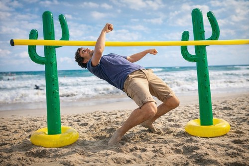Inflatable cactus limbo - cactus,