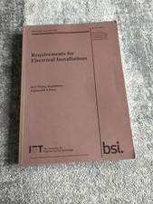 New IET Wiring Regulations 18th Edition: BS 7671: 2022  Requirements book.