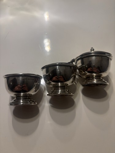 Silver georgian piece salt - , 3