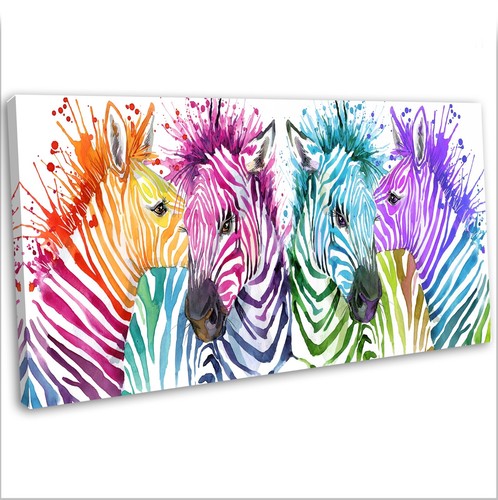 Multicoloured zebra abstract - zebra,