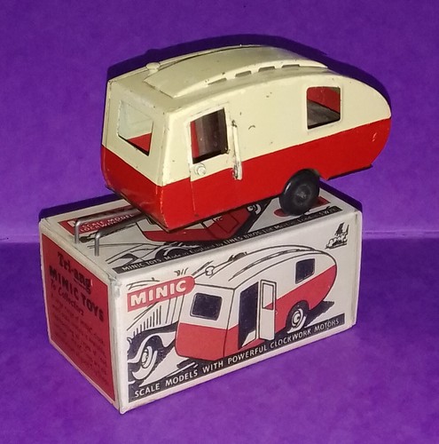 Triang minic tinplate caravan - tinplate,