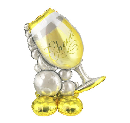 Jumbo champagne balloon - champagne,