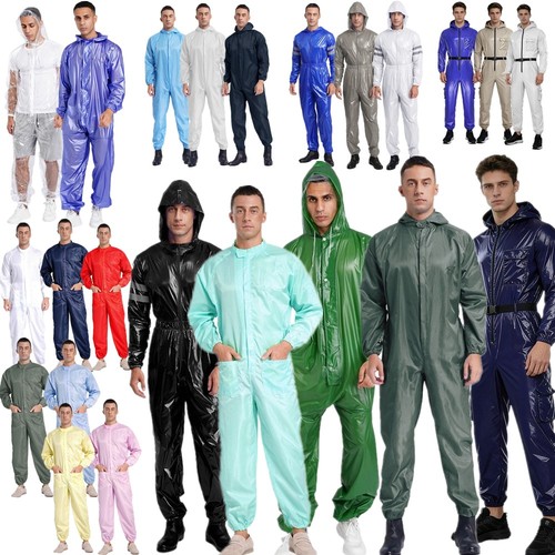 Mens plus bodysuit wet look - bodysuit,