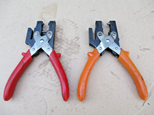 A used J.A. Gadd - Spencer chainsaw logger tape repair rivetting tool and spare