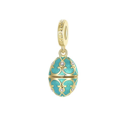 925 sterling silver green egg - sterling,