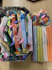 Iris Folding Strips Quilling Corrugated Paper Craft Cards Making Supplies  Used