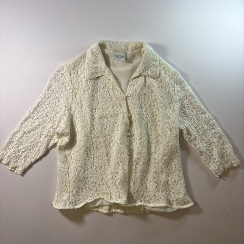 Eastex ivory floral lace - ivory,