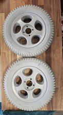 2 x Grey Solid Drive Wheel