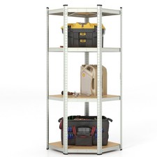 COSTWAY 4-Tier Corner Shelving