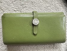 Hermes Paris Green Dogon Leather Wallet