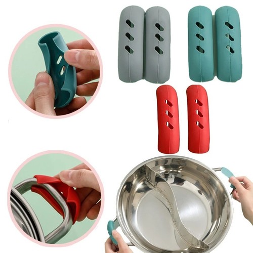4pcs silicone pan handle - silicone,
