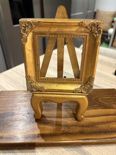 Gilt gold ornate miniature - ornate,