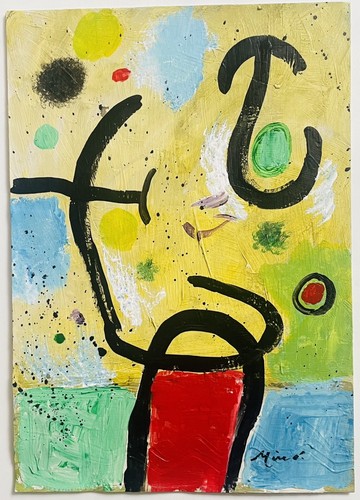 Joan miro original painting - joan,