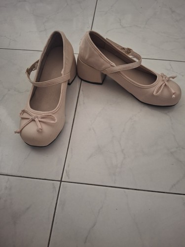 Women powder pink satin mary - pink,