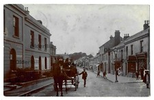 RP Plympton shops horse cart boys girls 1906 postmark postcard Plymouth Devon