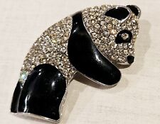 A Butler & Wilson Inspired Panda Brooch