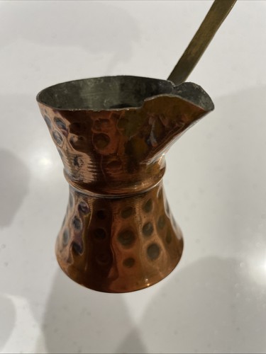 Antique copper milk jug with - antique,