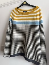 Joules Women's Striped Pullover Jumper Size 14. Good Condition